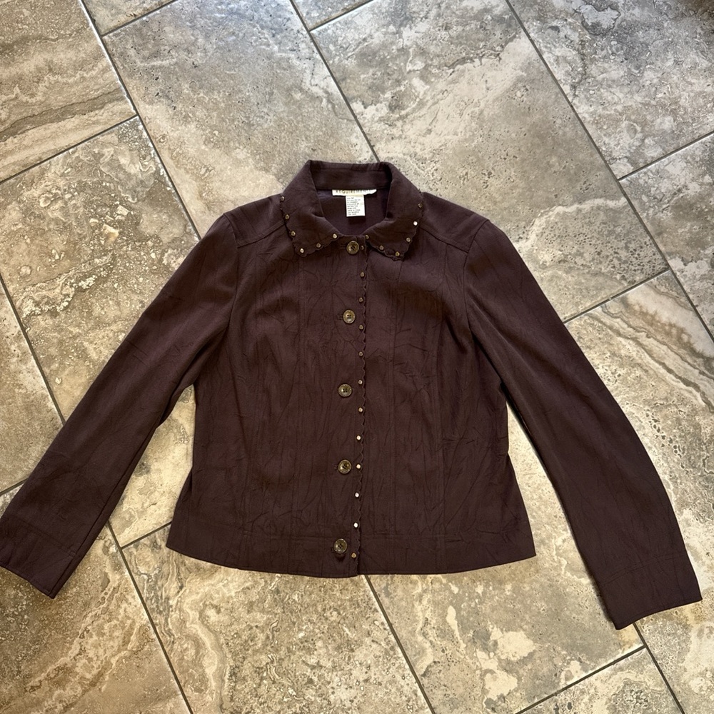 Brown Vintage Button-Up